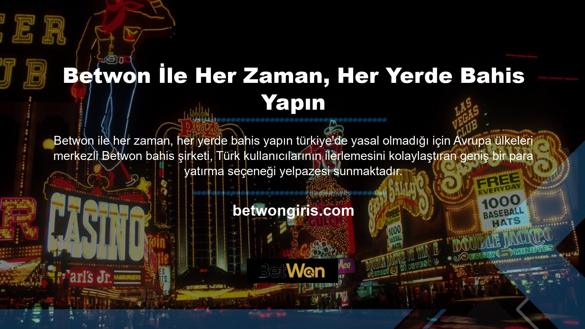 Betwon üyesiyseniz Türkiye'nin en popüler para yatırma seçenekleriyle para yatırabilirsiniz